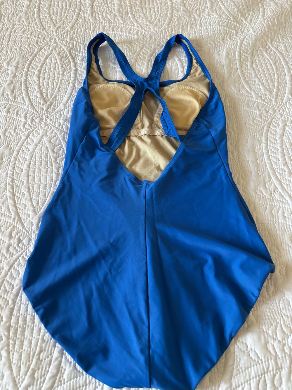 Speedo Bright Blue Racerback One-Piece Swimsuit - Picture 2 of 3